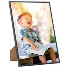 Greatstore Fotorámečky koláž 5 ks na zeď nebo stůl černé 40 x 50 cm MDF