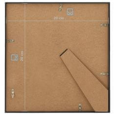 Greatstore Fotorámečky koláž 10 ks na zeď nebo stůl černé 20 x 20 cm MDF