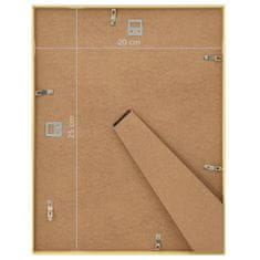 Greatstore Fotorámečky koláž 5 ks na zeď nebo stůl zlaté 20 x 25 cm MDF