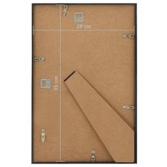 Greatstore Fotorámečky koláž 5 ks na zeď nebo stůl černé 28 x 35 cm MDF