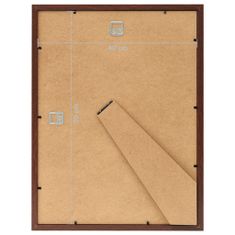 Greatstore Fotorámečky koláž 5 ks na zeď nebo stůl hnědé 40 x 50 cm MDF