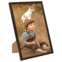 Greatstore Fotorámečky koláž 3 ks na zeď nebo stůl černé 28 x 35 cm MDF