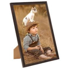 Greatstore Fotorámečky koláž 5 ks na zeď nebo stůl černé 70 x 90 cm MDF