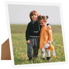 Greatstore Fotorámečky koláž 5 ks na zeď nebo stůl bílé 40 x 40 cm MDF