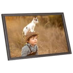 Greatstore Fotorámečky koláž 5 ks na zeď nebo stůl černé 70 x 90 cm MDF