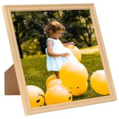 Greatstore Fotorámečky koláž 5 ks na zeď nebo stůl světlý dub 50 x 50 cm