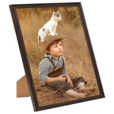 Greatstore Fotorámečky koláž 3 ks na zeď nebo stůl černé 20 x 25 cm MDF