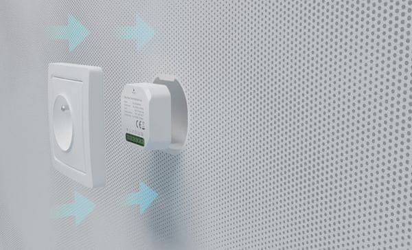 Chytrý ovladač světel vypínač Tesla Smart Switch Module Dual, Wi-Fi, chytré relé zhasínání rozsvěcení aplikací na dálku telefonem hlasem automatizace automatické scénáře chytrá domácnost