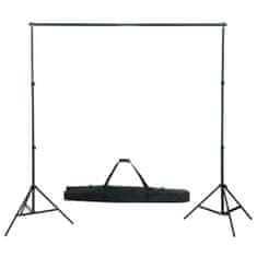 Greatstore Foto studio set s fotopozadím, osvětlením a deštníky