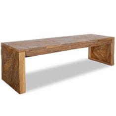 Greatstore TV stolek, regenerovaný teak, 120x35x35 cm