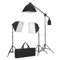 Greatstore Foto studio set se softboxy, fotopozadím a odraznou deskou