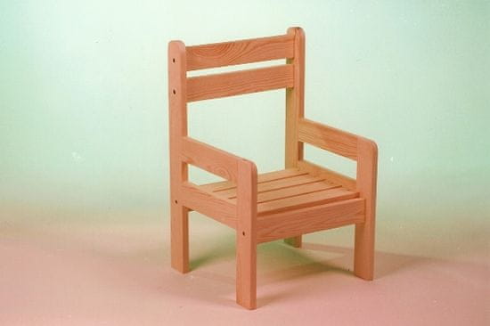 Kareš spol. s r.o. Dětská dřevěná židle 350 x 340 x 550 mm (š x hl x v)
