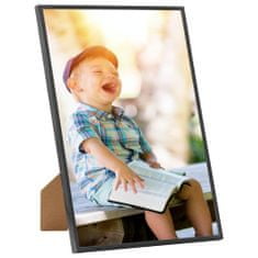 Greatstore Fotorámečky koláž 3 ks na zeď nebo stůl černé 42 x 59,4 cm MDF