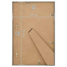 Greatstore Fotorámečky koláž 5 ks na zeď nebo stůl stříbrné 50 x 70 cm MDF