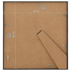 Greatstore Fotorámečky koláž 3 ks na zeď nebo stůl černé 30 x 30 cm MDF