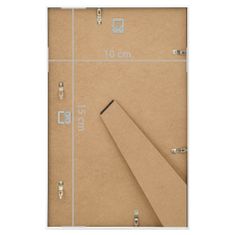 Greatstore Fotorámečky koláž 5 ks na zeď nebo stůl bílé 10 x 15 cm MDF