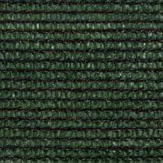 Greatstore Stínící plachta 160 g/m2 tmavě zelená 5 x 6 m HDPE