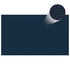 Petromila Plovoucí PE solární plachta na bazén 500 x 300 cm černo-modrá