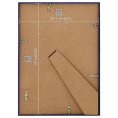 Greatstore Fotorámečky koláž 5 ks na zeď nebo stůl modré 29,7 x 42 cm MDF