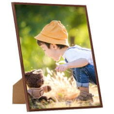 Greatstore Fotorámečky koláž 10 ks na zeď nebo stůl bronzové 20x25 cm MDF