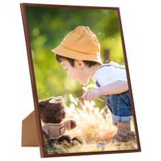 Greatstore Fotorámečky koláž 5 ks na zeď nebo stůl bronzové 50 x 60 cm MDF