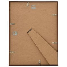 Greatstore Fotorámečky koláž 3 ks na zeď nebo stůl bronzové 20 x 25 cm MDF