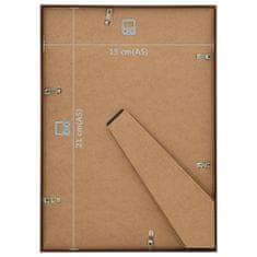 Greatstore Fotorámečky koláž 5 ks na zeď nebo stůl bronzové 15 x 21 cm MDF