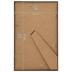 Greatstore Fotorámečky koláž 10 ks na zeď nebo stůl bronzové 13x18 cm MDF