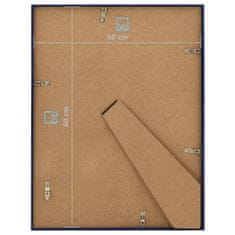 Greatstore Fotorámečky koláž 3 ks na zeď nebo stůl modré 50 x 60 cm MDF