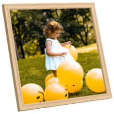 Greatstore Fotorámečky koláž 10 ks na zeď nebo stůl světlý dub 20 x 20 cm