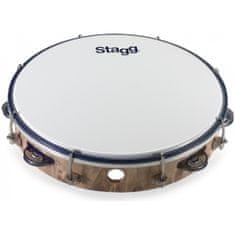 Stagg TAB-110P/WD, laditelná tamburína s blánou, 10"