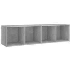 Greatstore TV stolek betonově šedý 142,5 x 35 x 36,5 cm dřevotříska