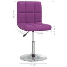 Greatstore Kancelářská židle fialová umělá kůže