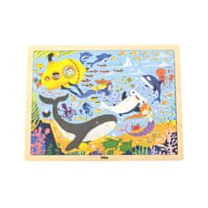 shumee Viga 44583 Puzzle na podložce 48 prvků - poznáváme moře a jeho obyvatele