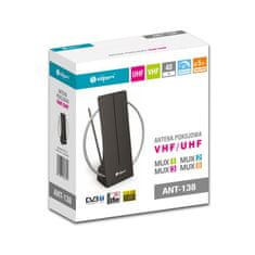 DPM ANT-138 Pokojová VHF/UHF/FM DVB-T/T2 anténa, 40dB LTE