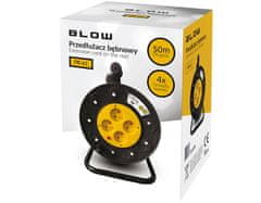 Blow Prodlužovací přívod na bubnu BLOW PR-61, 50m, 4x zásuvka, 3x2,5 PVC