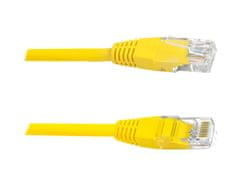 sapro UTP Patch Kabel Lexton RJ45 CAT5E 0,5m 8P8C 1:1 Žlutý