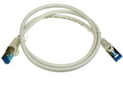 sapro UTP Patch Kabel RJ45 SFTP6A 1,0m Cu 1:1 LSZH Šedý