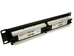 sapro Patch panel 12 portů UTP6 1U 10" krone