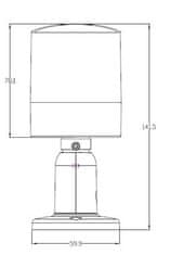 DI-WAY DI-WAY 2Mpx IP venkovní IR Bullet kamera 1080P, 3,6mm, 2x Array, 30m, POE