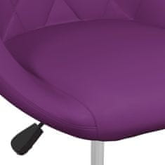 Greatstore Kancelářská židle fialová umělá kůže