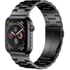 4wrist Ocelový tah pro Apple Watch - Černý 42/44/45/49 mm