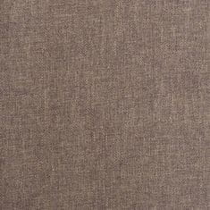 Greatstore Jídelní židle 2 ks taupe textil