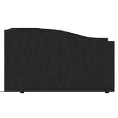 Vidaxl Lehátko s matrací a USB, černá látka, 90x200 cm