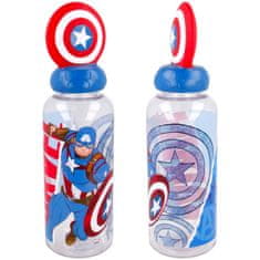 Stor Láhev na pití Avengers Captain America 3D víčko 560ml