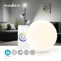 Nedis SmartLife chytrá stolní LED lampička, skleněná (WIFILM10CWT)