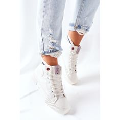 Cross Jeans Dámské vysoké tenisky White velikost 38