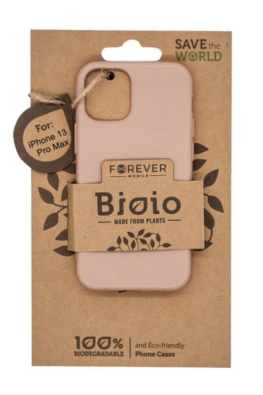 Forever Zadní kryt Bioio pro Apple iPhone 13 Pro Max (6,7") GSM111412, růžový