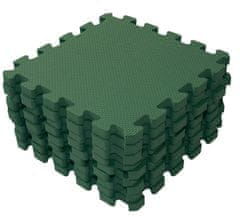 BabyDan Hrací podložka puzzle Dark Green 90x90 cm