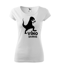 Fenomeno Dámské tričko Vínosaurus - bílé Velikost: XS